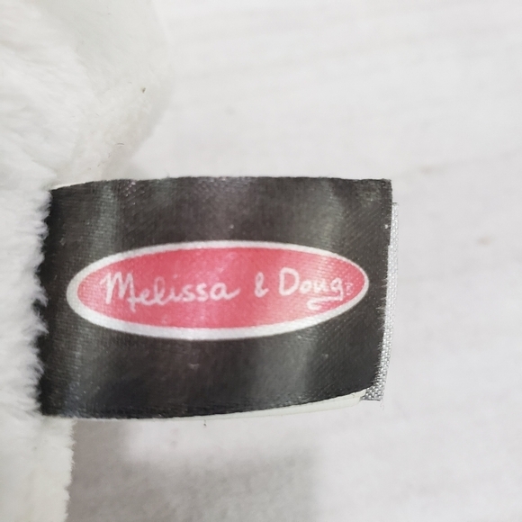 Melissa & Doug Buddy White Dog Plush Stuffed Toy 6 Inch Red Collar Puppy Pursuit - Picture 6 of 8